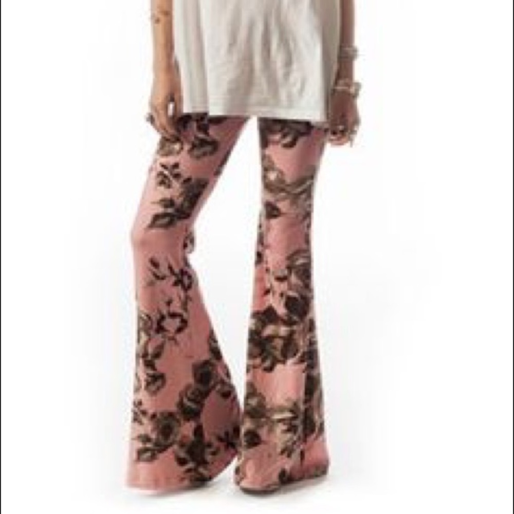 Novella Royale bell bottoms - Pink Floral